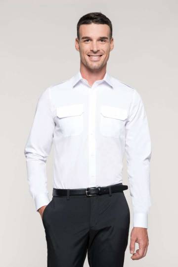 Men's Long-Sleeved Pilot Shirt