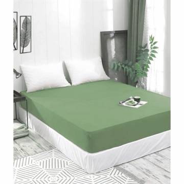 Gumis lepedő pasztelzöld pamutgazdag