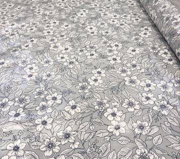 Rajzolt virágmintás