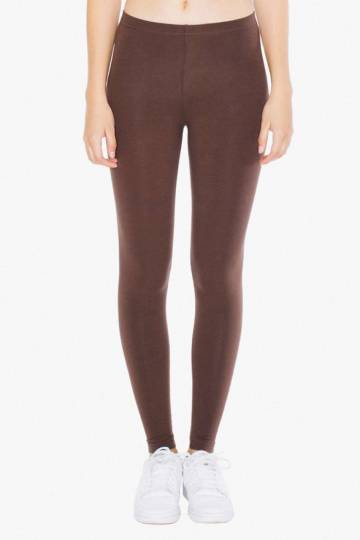 Women's Cotton Spandex Jersey Legging - Brown