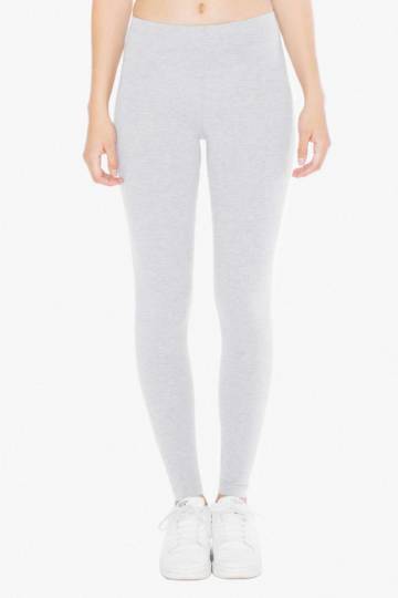 Women's Cotton Spandex Jersey Legging - Heather Grey
