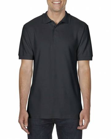 Premium Cotton® Adult Double Piqué Polo - Black