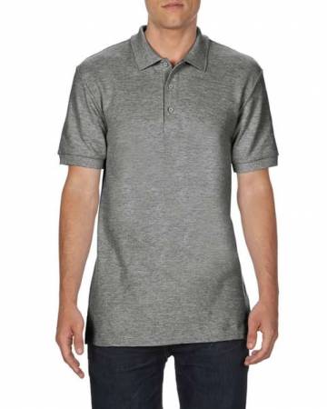 Premium Cotton® Adult Double Piqué Polo - Graphite Heather