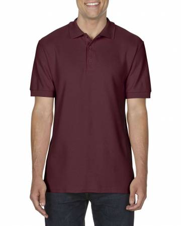 Premium Cotton® Adult Double Piqué Polo - Maroon