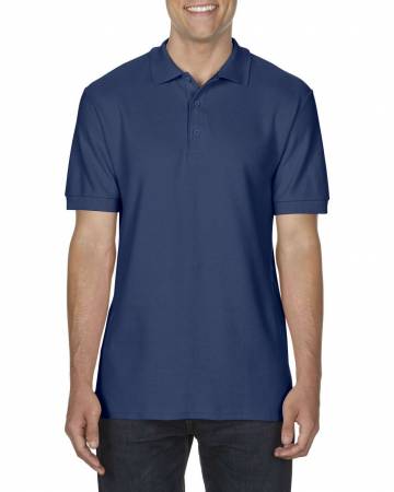 Premium Cotton® Adult Double Piqué Polo - Navy