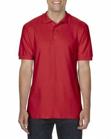 Premium Cotton® Adult Double Piqué Polo - Red