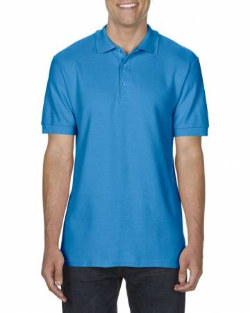 Premium Cotton® Adult Double Piqué Polo - Sapphire