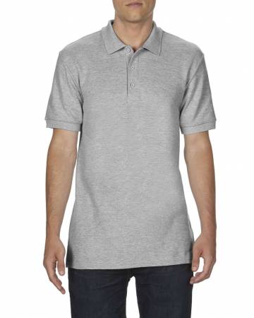 Premium Cotton® Adult Double Piqué Polo - Sport Grey