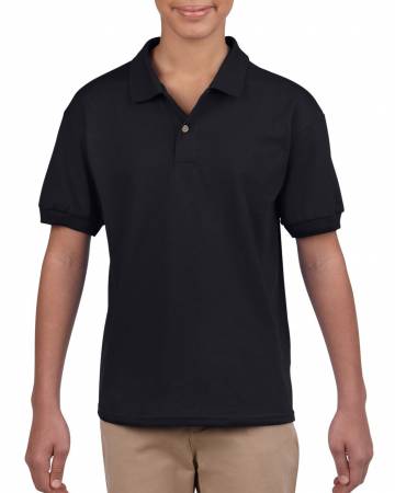Dryblend® Youth Jersey Polo - Black
