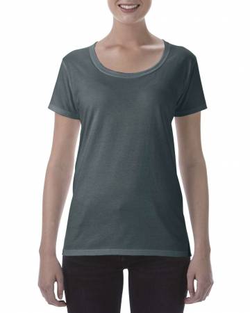 Softstyle® Ladies' Deep Scoop T-Shirt - Dark Heather