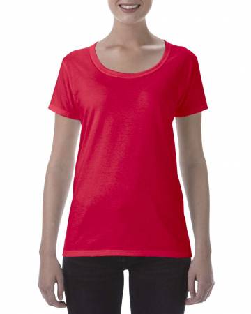 Softstyle® Ladies' Deep Scoop T-Shirt - Red