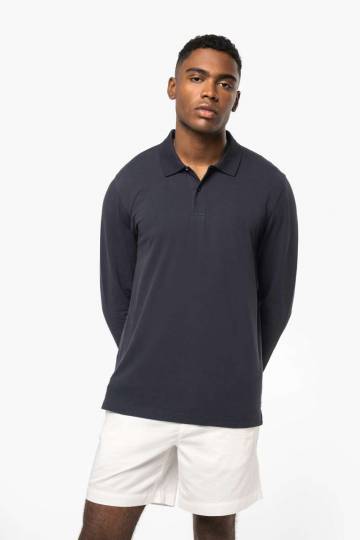 Men’S Organic 180 Piqué Polo Shirt Long Sleeves