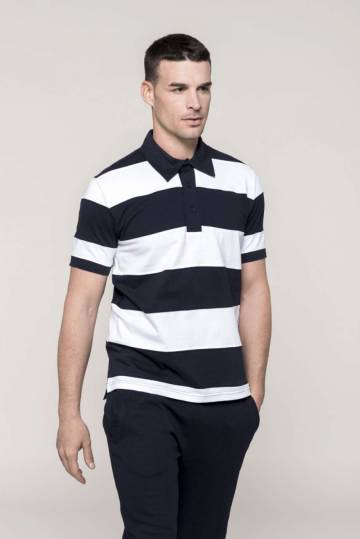 Ray - Short-Sleeved Striped Polo Shirt