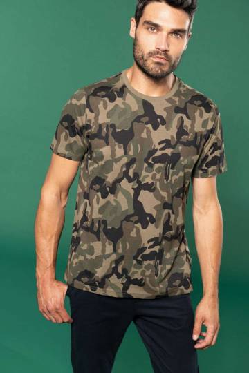 Men's Short-Sleeved Camo T-Shirt