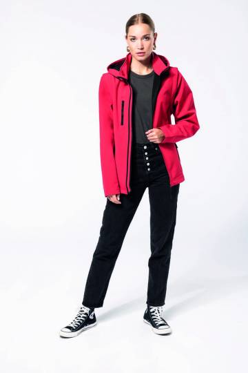 Unisex 3-Layer Softshell Hooded Jacket With Removable Sleeves