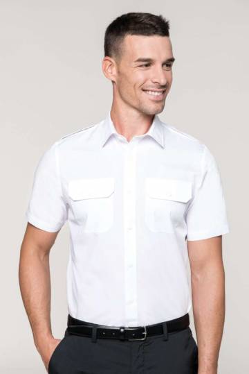 Men's Short-Sleeved Pilot Shirt