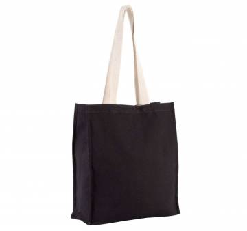 Tote Bag With Gusset - Black