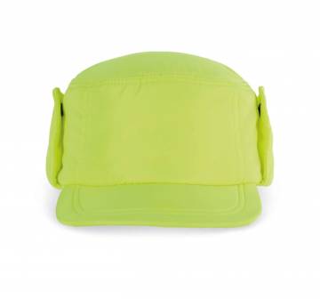 Cap With Earmuffs - Fluorescent Yellow