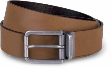 Raw Edge Leather Belt - 35Mm