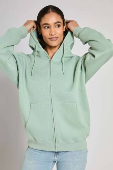 Premium Végig Cipzáras Kapucnis Pulóver