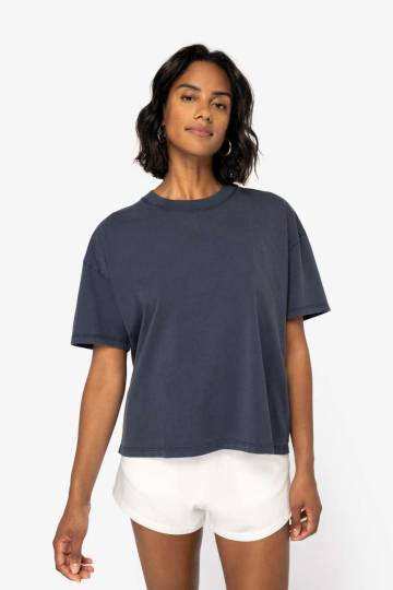 Ladies’ Oversize Washed Effect T-Shirt