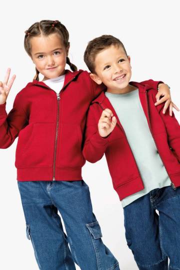 Eco-Friendly Kids’ Full Zip Hooded Sweatshirt