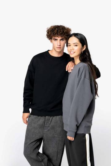 Unisex Eco-Friendly Oversized Crew Neck Sweatshirt