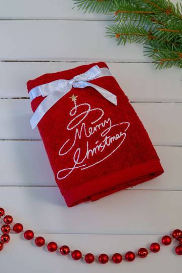 Olima Christmas Towel - Merry Christmas