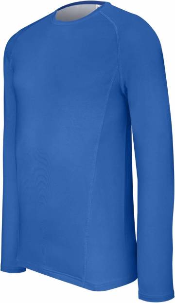 Adults' Long-Sleeved Base Layer Sports T-Shirt - Sporty Royal Blue
