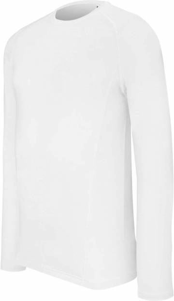 Adults' Long-Sleeved Base Layer Sports T-Shirt - White