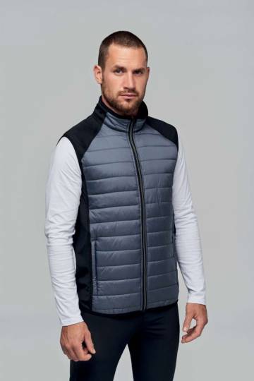 Dual-Fabric Sleeveless Sports Jacket