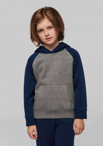 Kids' Two-Tone Hooded Sweatshirt