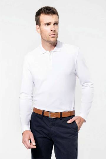 Men's Long-Sleeved Supima® Polo Shirt