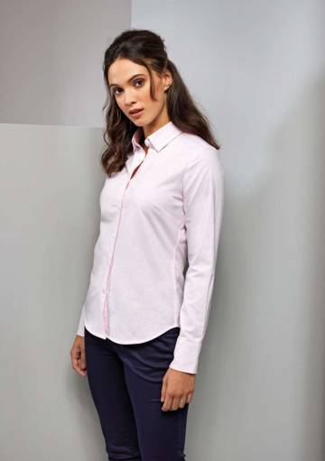 Women's Cotton Rich Oxford Stripes Shirt