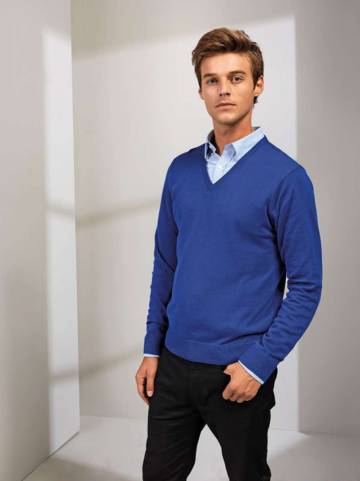 Men's Knitted V-Neck Sweater