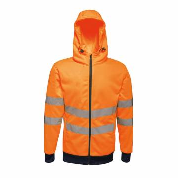 Hi Vis Pro Full Zip Stretch Hoodie Jacket