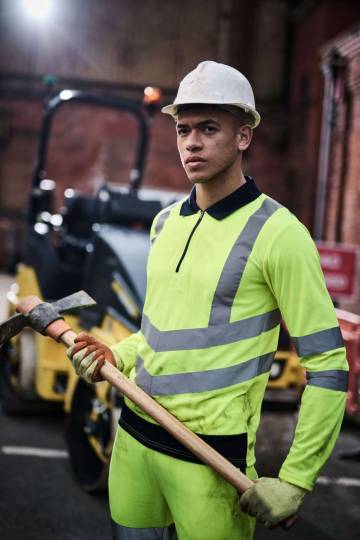 Pro Hi-Vis Ls Polo Shirt