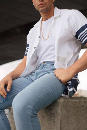 Leo Straight Jeans - Light Blue Wash