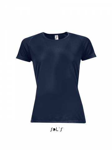 Sporty Women - Raglan-Sleeved T-Shirt - French Navy