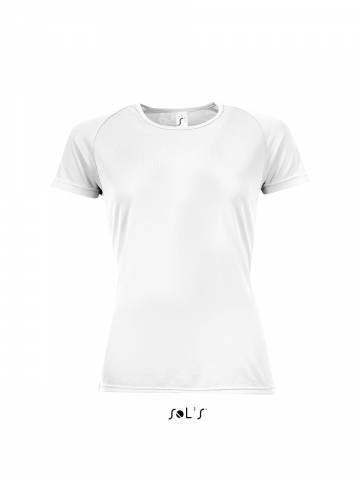 Sporty Women - Raglan-Sleeved T-Shirt - White