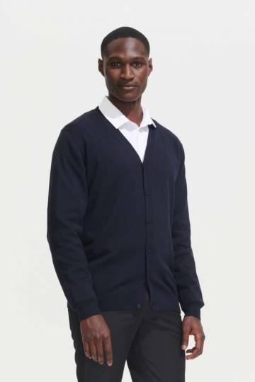 Sol's Golden Men - V-Neck Knitted Cardigan