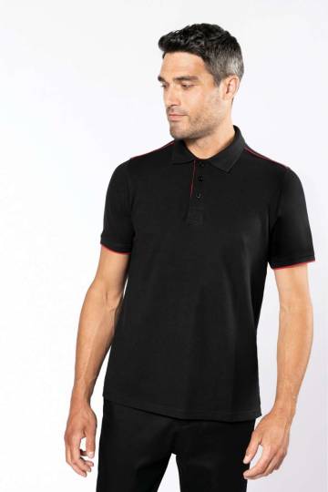 Men's Short-Sleeved Contrasting Daytoday Polo Shirt